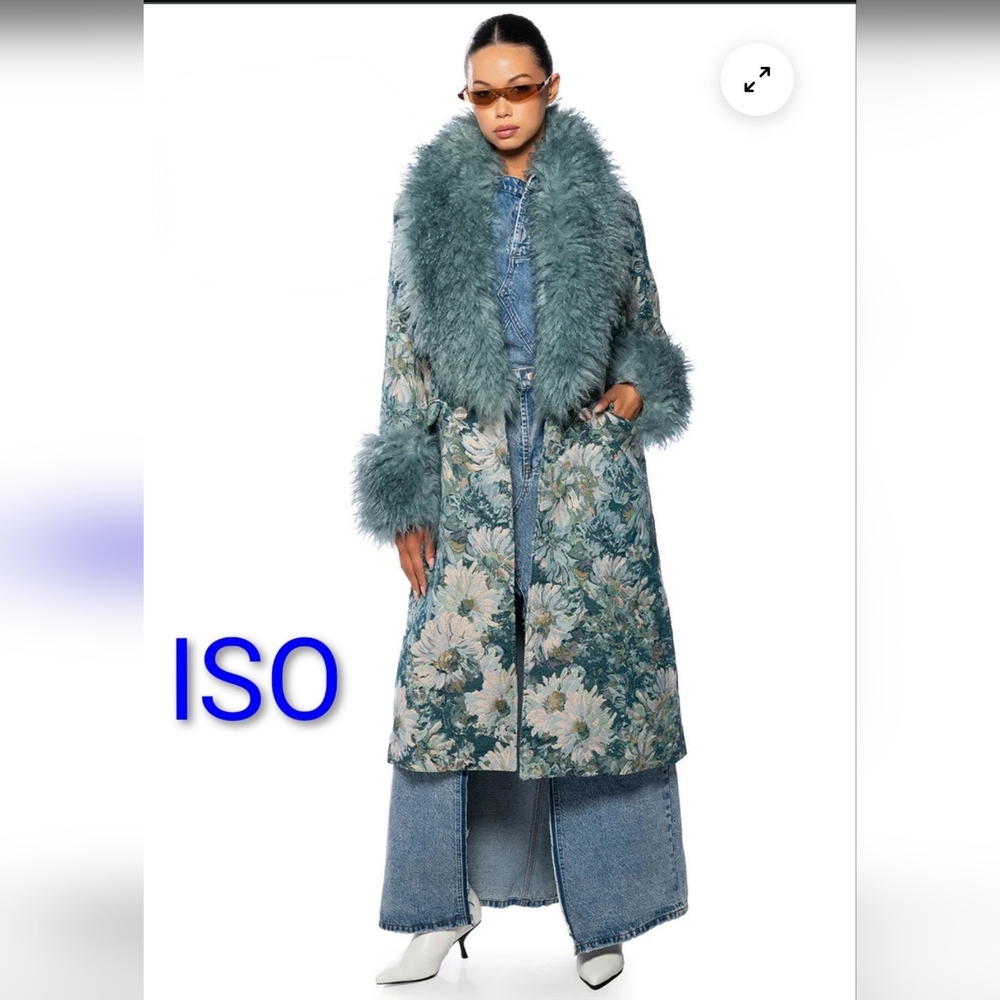 ISO (Not For Sale) AKIRA Label Fleur Lane Brocade Coat